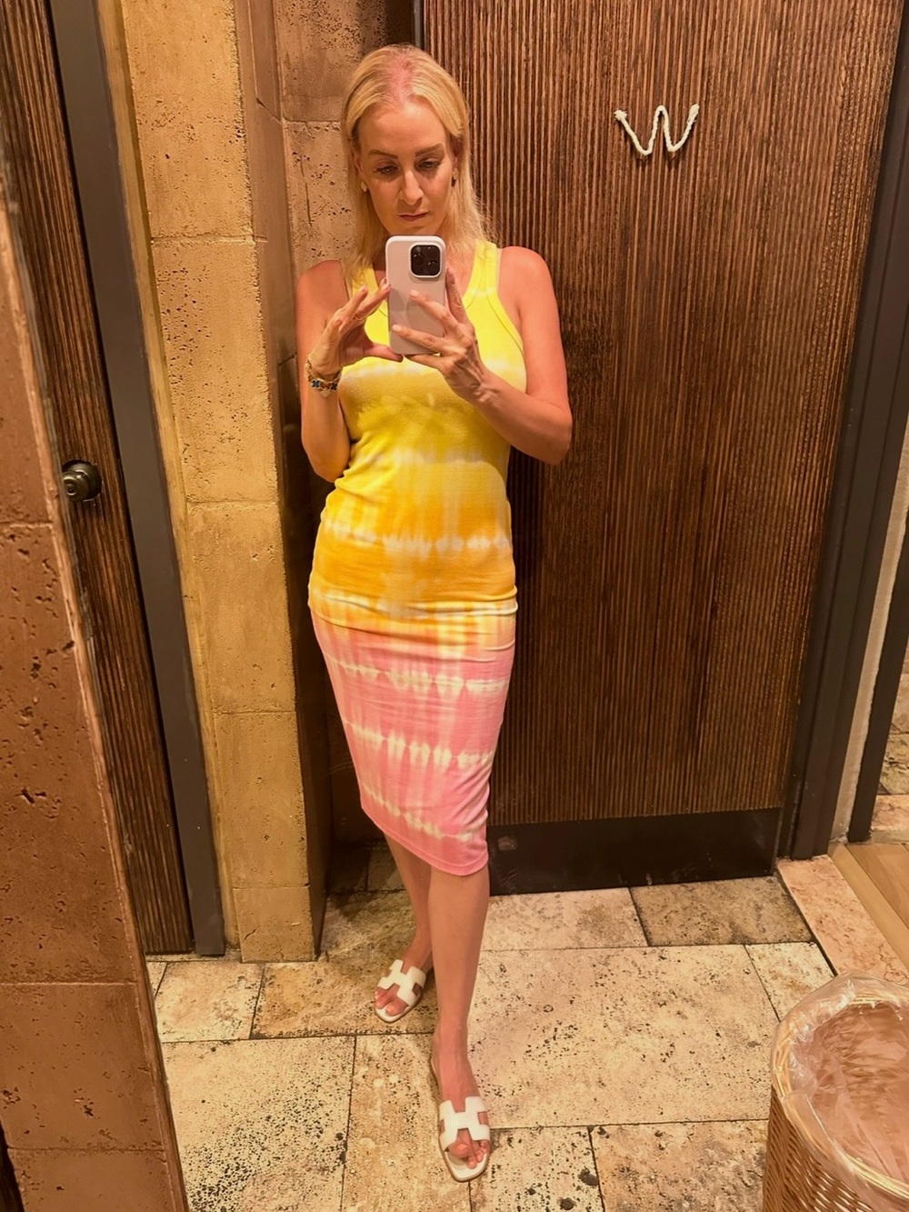 Electric & Rose Tie-Dye hombre Tank One-Piece Dress